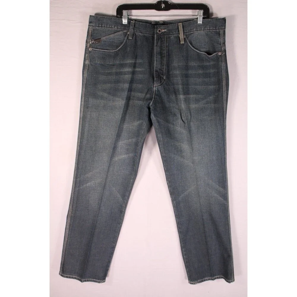 Sean John Methodically Engineered DNM Jeans Mens 40x33 Dark Wash Flap Pocket Y2K